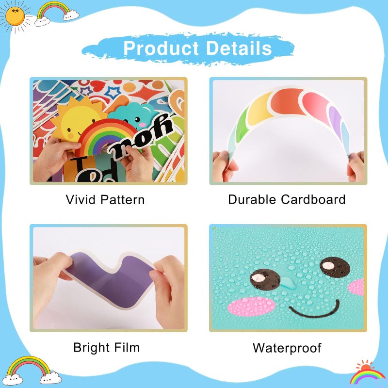 LioNergy BELIEVE in YOURSELF Classroom Bulletin Board Decoration Set Motivational Cutouts Bulletin Board Wall Door Decor for Kindergarten Preschool Elementary Middle School - Image 4